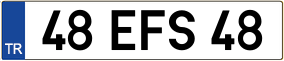 Trailer License Plate
